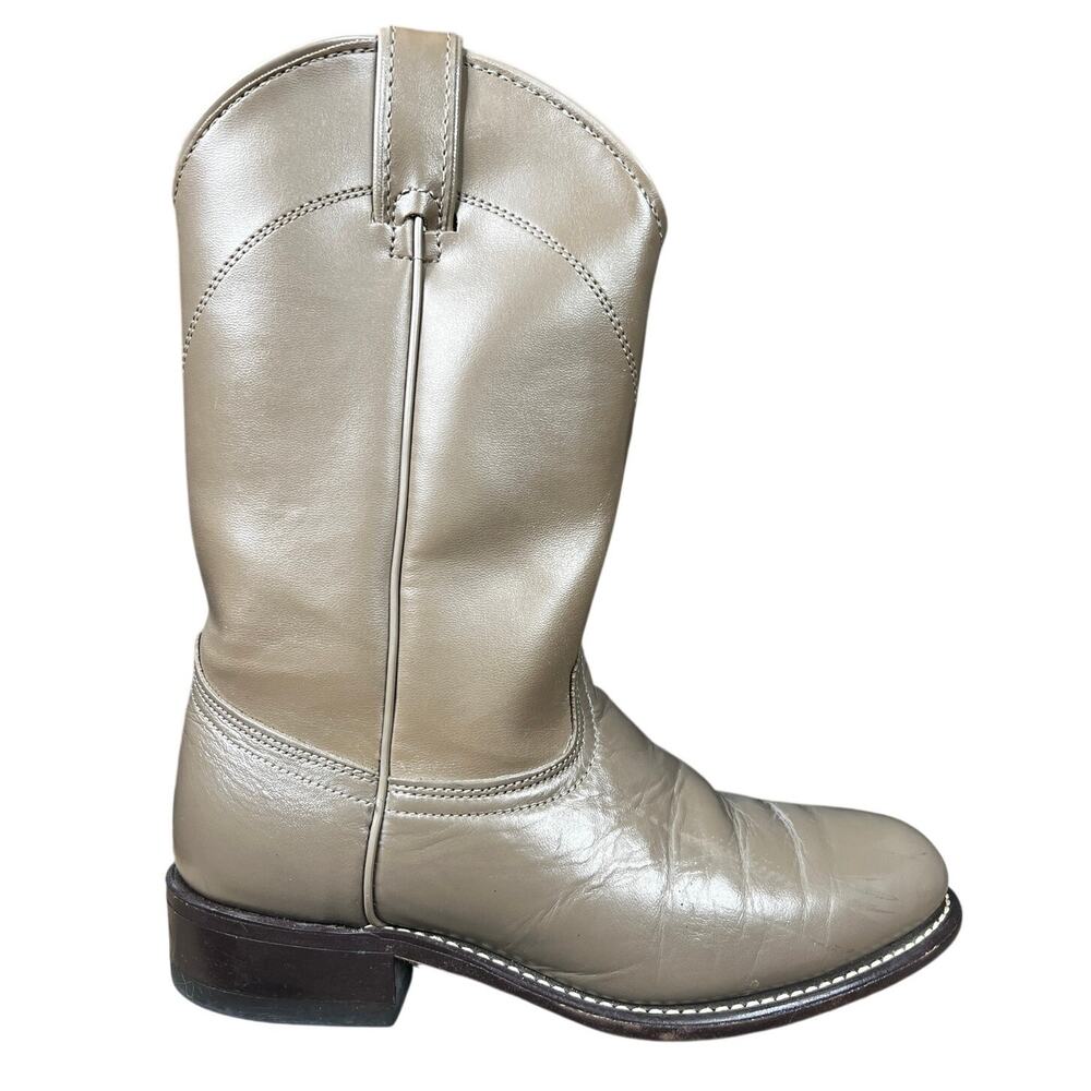 Vintage Laredo Women’s Brown Leather Roper Cowgirl Boot Size US 7